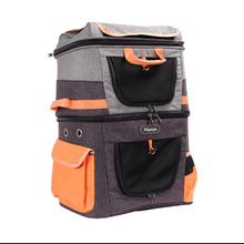 Load image into Gallery viewer, Ibiyaya Two Tier Multi Pet Backpack Carrier