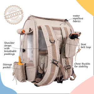 Ibiyaya BirdTricks Backpack Bird Carrier For Birds | Small Pets