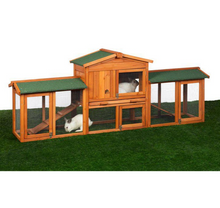 Load image into Gallery viewer, Prevue Rabbit Hutch with Double Run | Room to Play &amp; Exercise