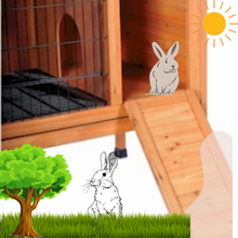 Load image into Gallery viewer, Prevue Wood Rabbit Hutch