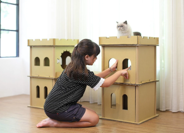 London Twin Tower Cat House